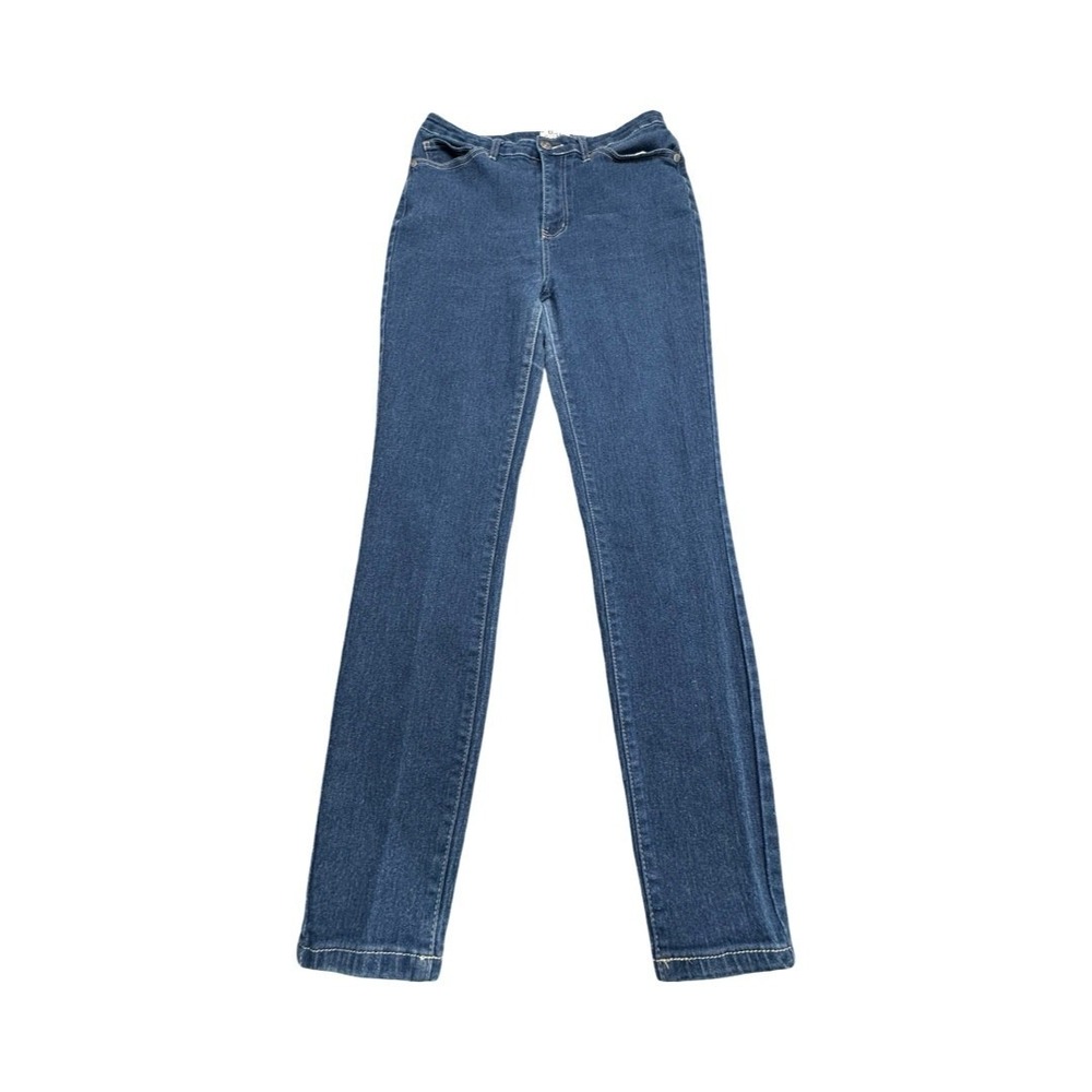 U-51 Jeans Womens 13 Blue American Quality Denim High Rise Slim Straight Stretch